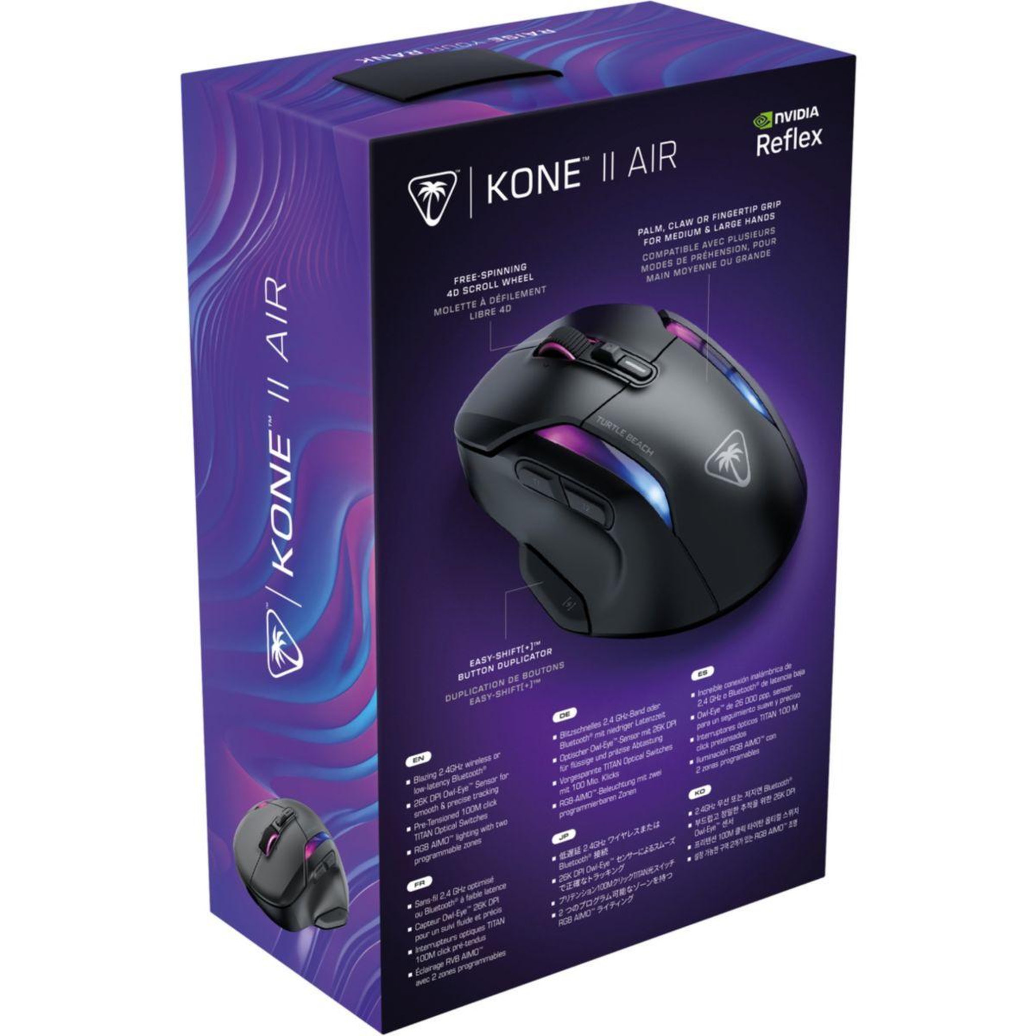 Voir la diapositive 5 : Turtle Beach Souris gamer sans fil kone ii air noir