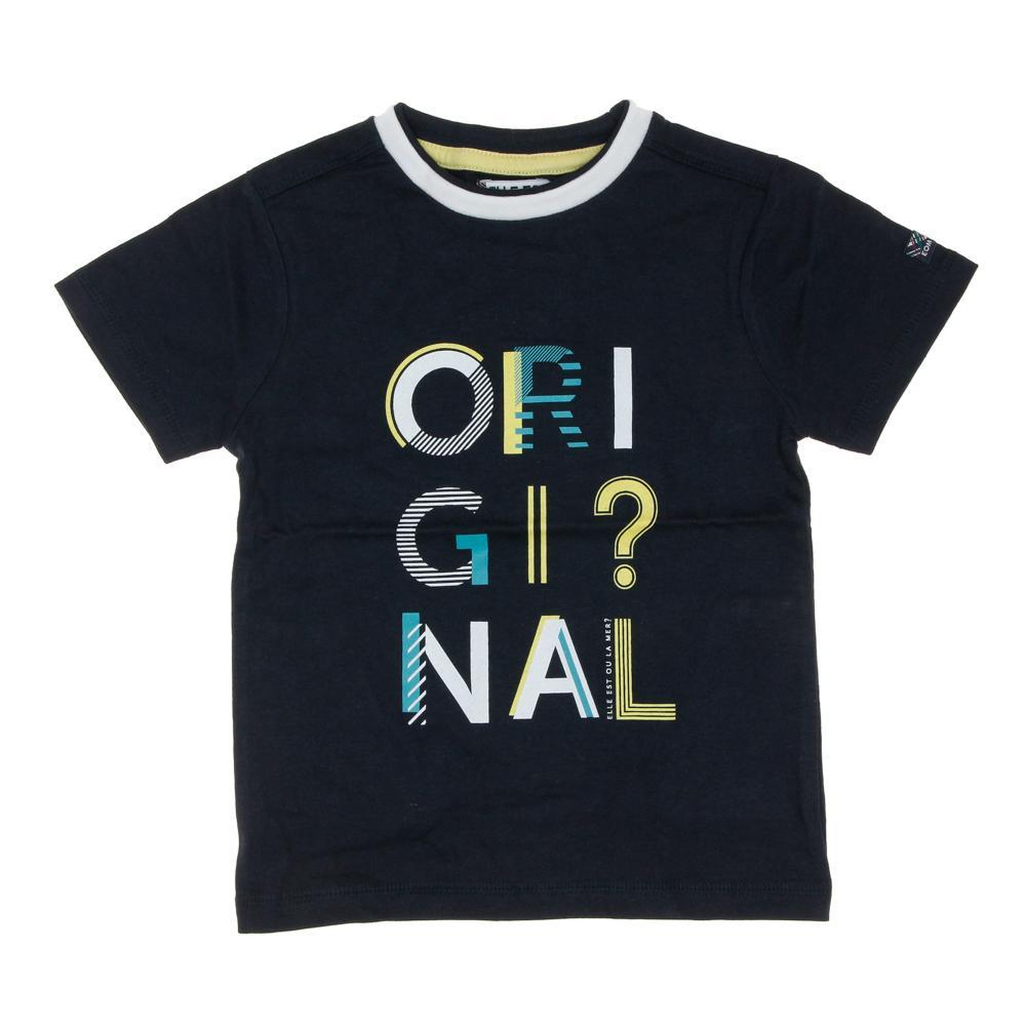 Voir la diapositive 1 : ELLE EST OU LA MER T-shirt Marine Garçon EOM  Dixsou