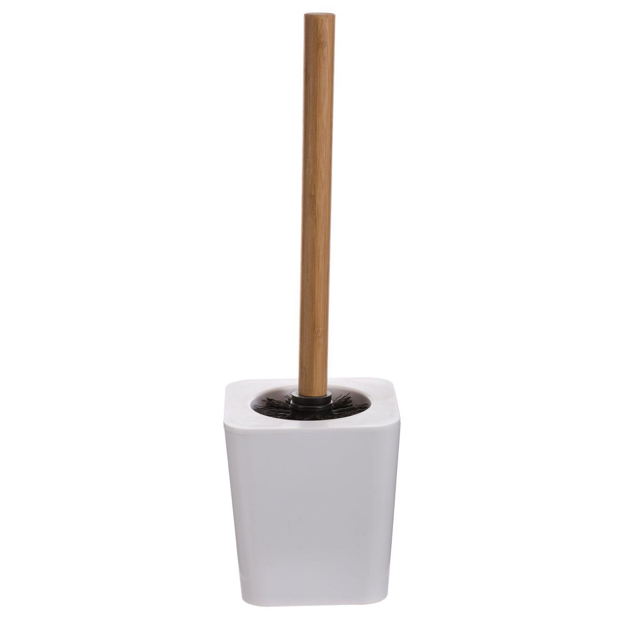 ATMOSPHERA Brosse wc design en bambou natureo - blanc