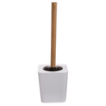 ATMOSPHERA Brosse WC design en bambou Natureo - Blanc