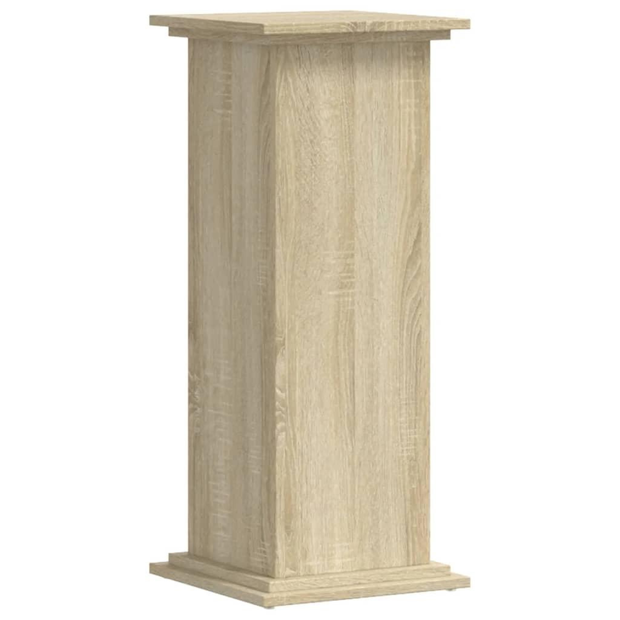 Voir la diapositive 2 : VIDAXL Support pour plantes chene sonoma 33x33x80 cm bois d'ingenierie