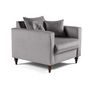Voir la diapositive 4 : BEST MOBILIER Flamingo - fauteuil en velours