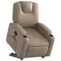 Voir la diapositive 3 : VIDAXL Fauteuil inclinable de massage Cappuccino Similicuir