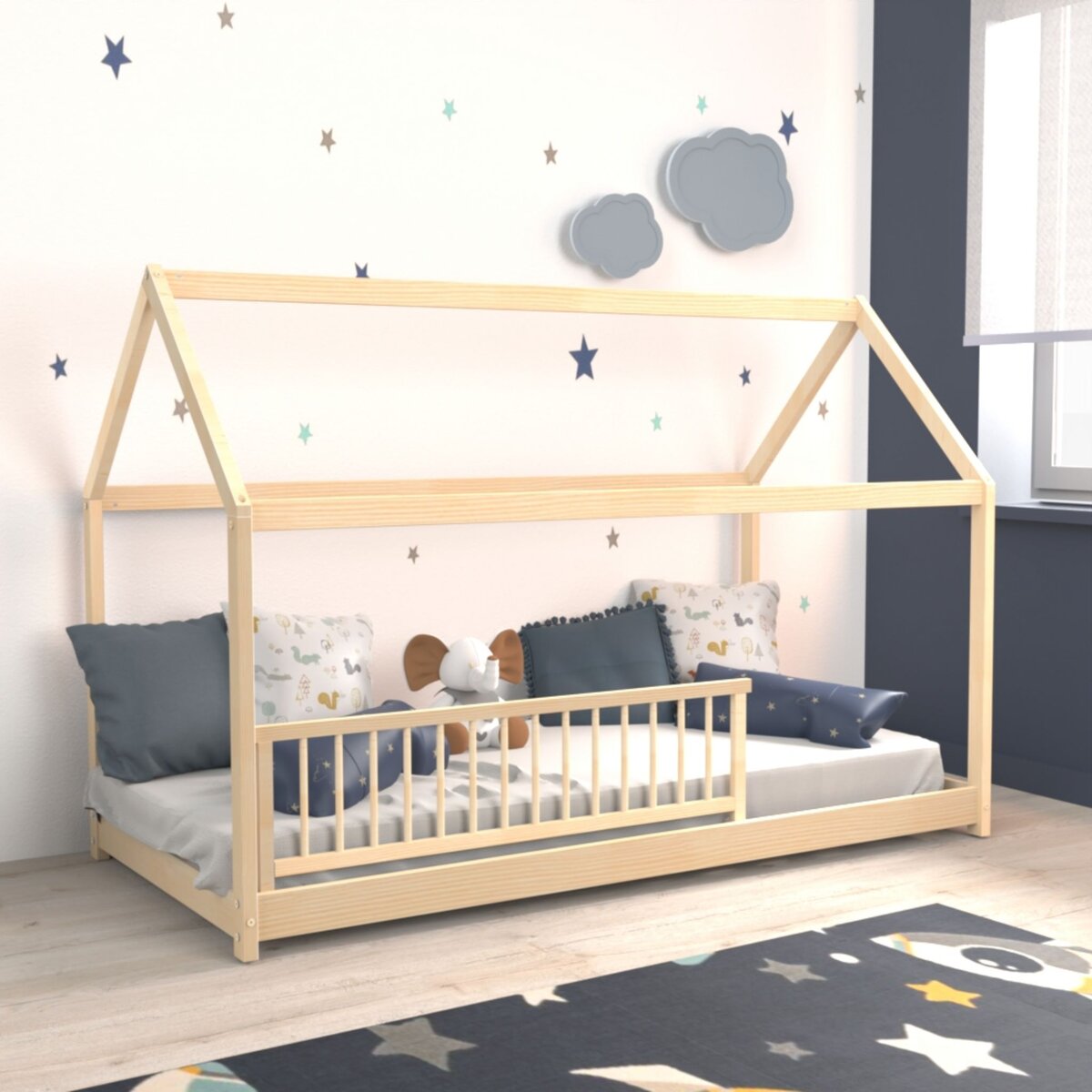 Lit Enfant 2 ans : Couchage en Bois Massif