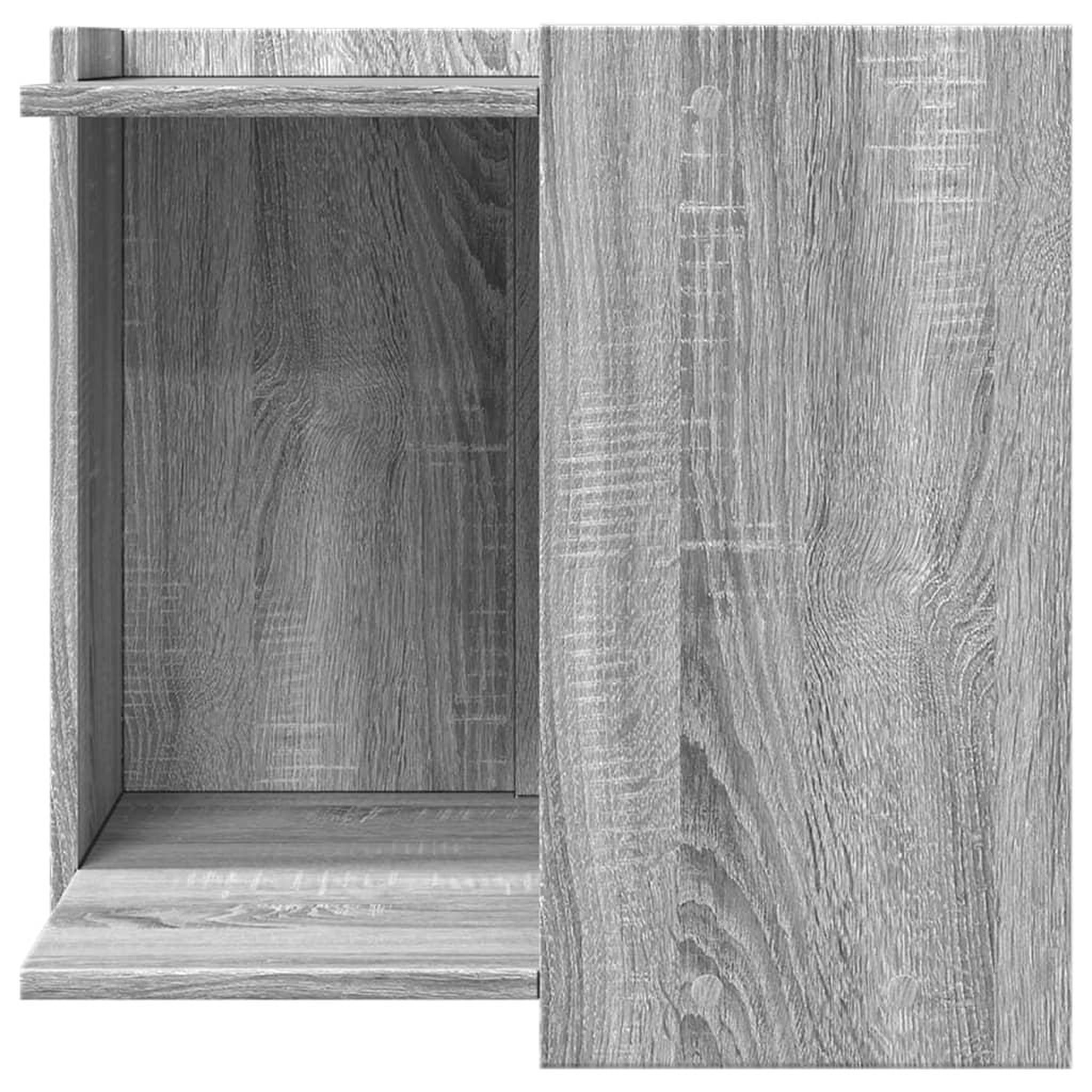 Voir la diapositive 4 : VIDAXL Meuble de bac a litiere pour chat sonoma gris bois d'ingenierie