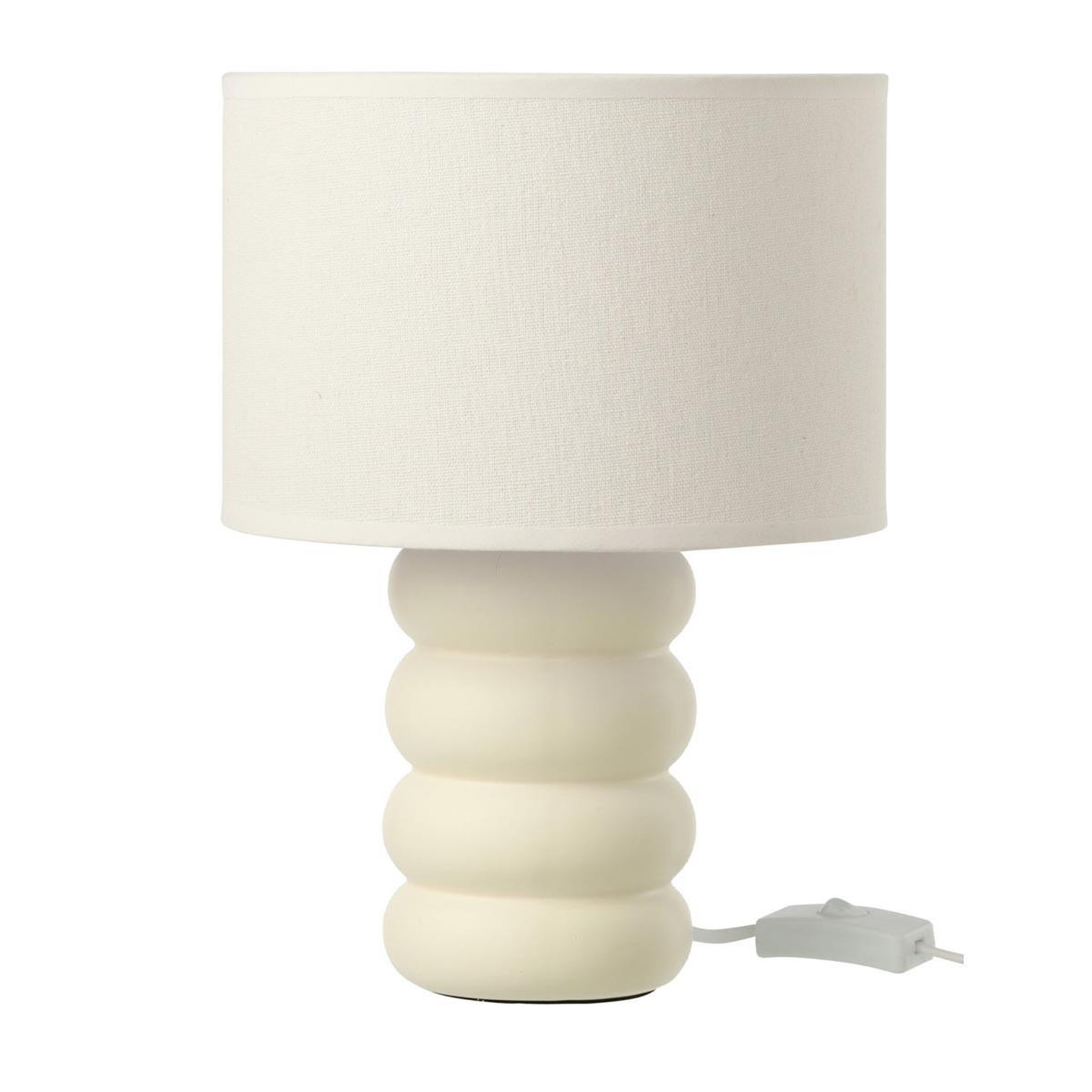 J-LINE Lampe à poser en céramique  eva  31cm blanc