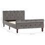 Voir la diapositive 6 : VIDAXL Cadre de lit sans matelas gris velours 100x200 cm