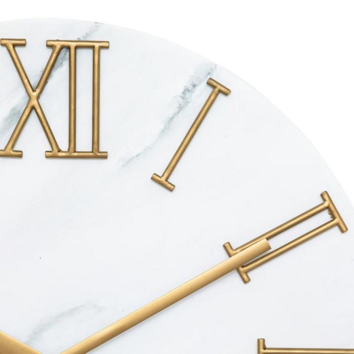 ATMOSPHERA Horloge Murale Effet Marbre  Alisha  56cm Gris Clair