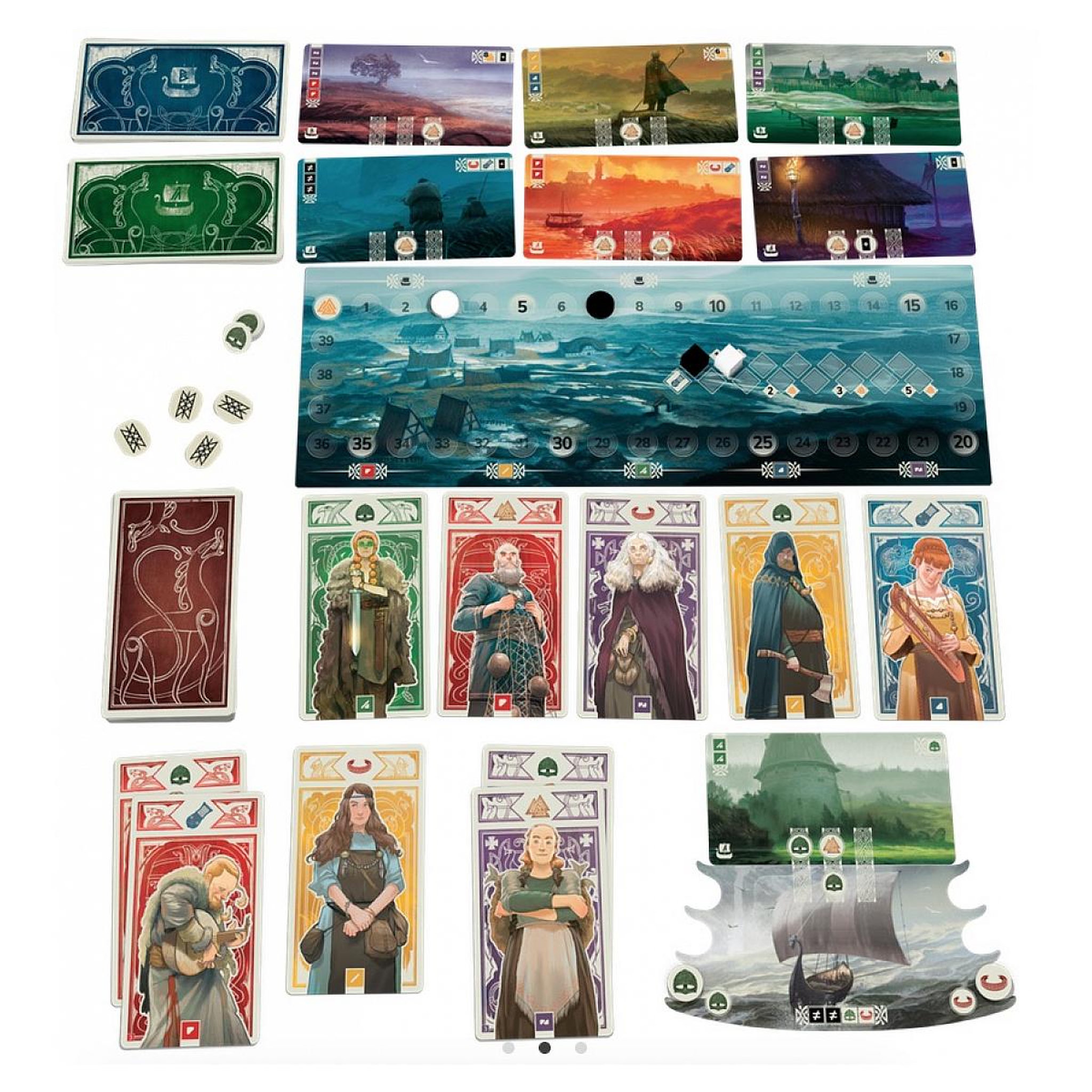 Voir la diapositive 2 : Asmodee Knarr le jeu de strategie.