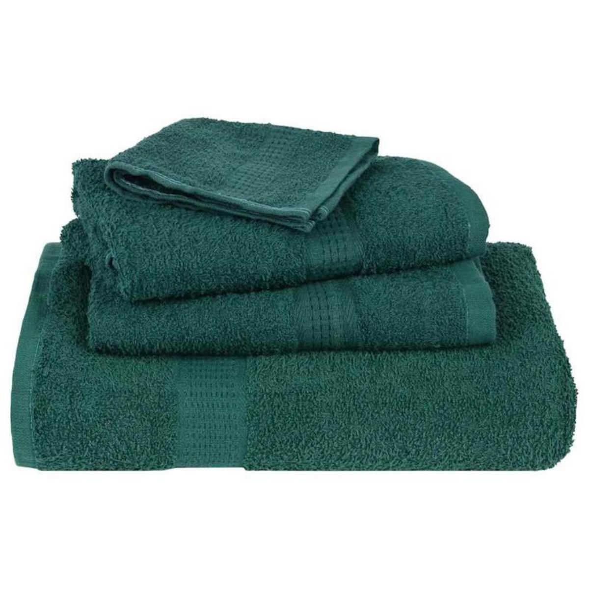 VIDAXL Serviettes de bain 2 pcs vert 100x150 cm 360 g m² 100% coton