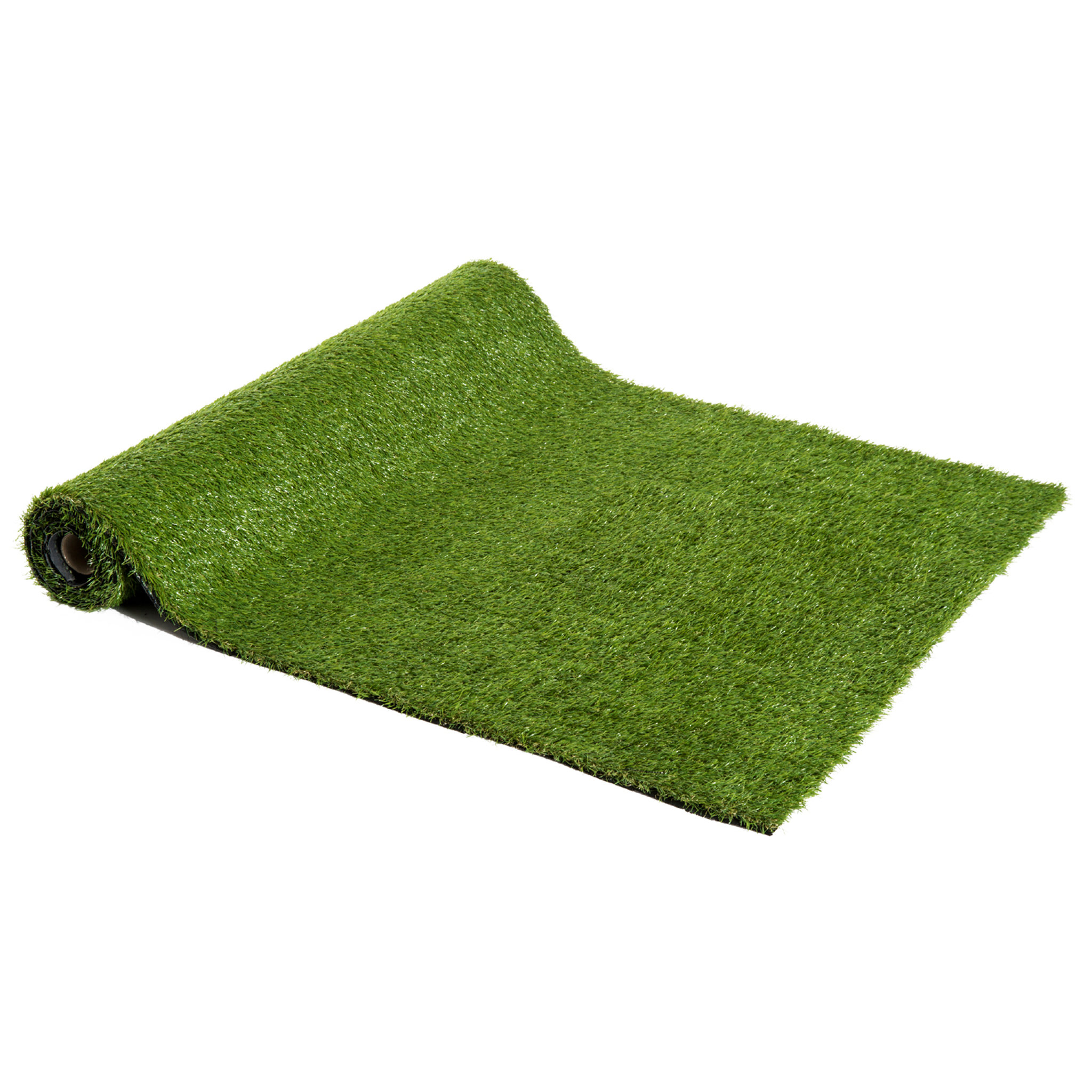 Voir la diapositive 1 : OUTSUNNY Gazon synthétique artificiel moquette extérieure intérieure 3L x 1l m herbes hautes denses 2,5 cm vert