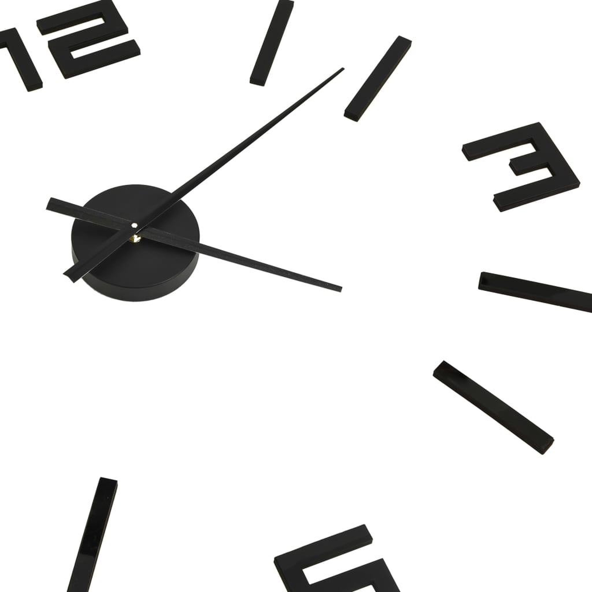 Voir la diapositive 4 : VIDAXL Horloge murale 3D Design moderne Noir 100 cm XXL