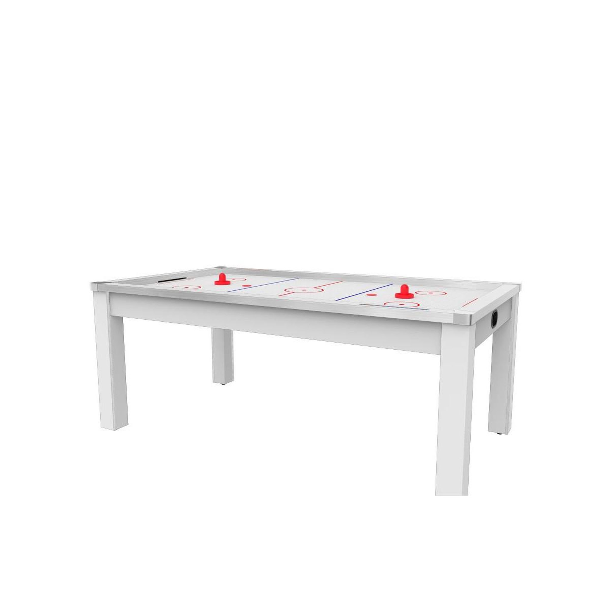 Voir la diapositive 4 : DE FAUGERES Table de Air Hockey Convertible  Calgary  213cm Blanc