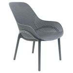 The Home Deco Factory Fauteuil pour table de jardin design Malibu. Coloris disponibles : Blanc, Bleu