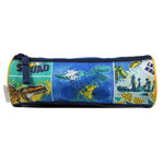 Bagtrotter BAGTROTTER Trousse scolaire ronde Phileas Bleue Dinosaure