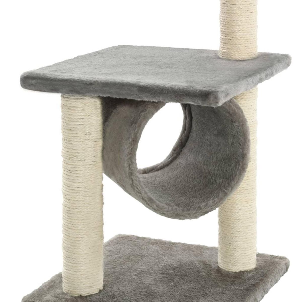 VIDAXL Arbre a chat avec griffoirs en sisal 65 cm Gris