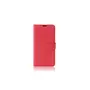 amahousse Housse rouge Xiaomi Mi 6 folio grainé fermeture par languette aimantée