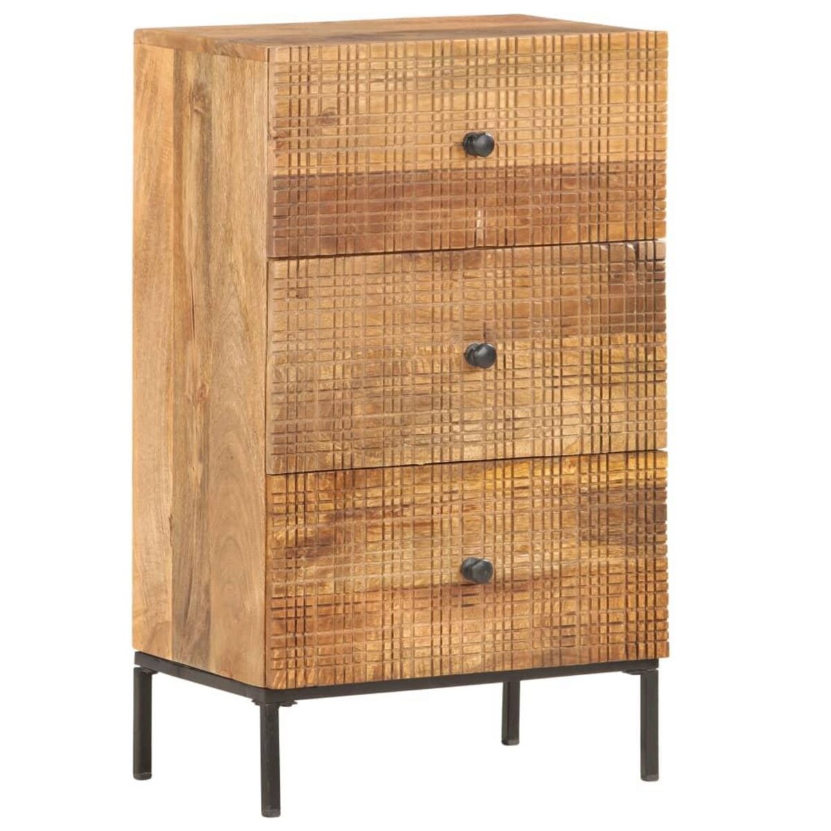 VIDAXL Buffet 45x30x75 cm Bois de manguier massif