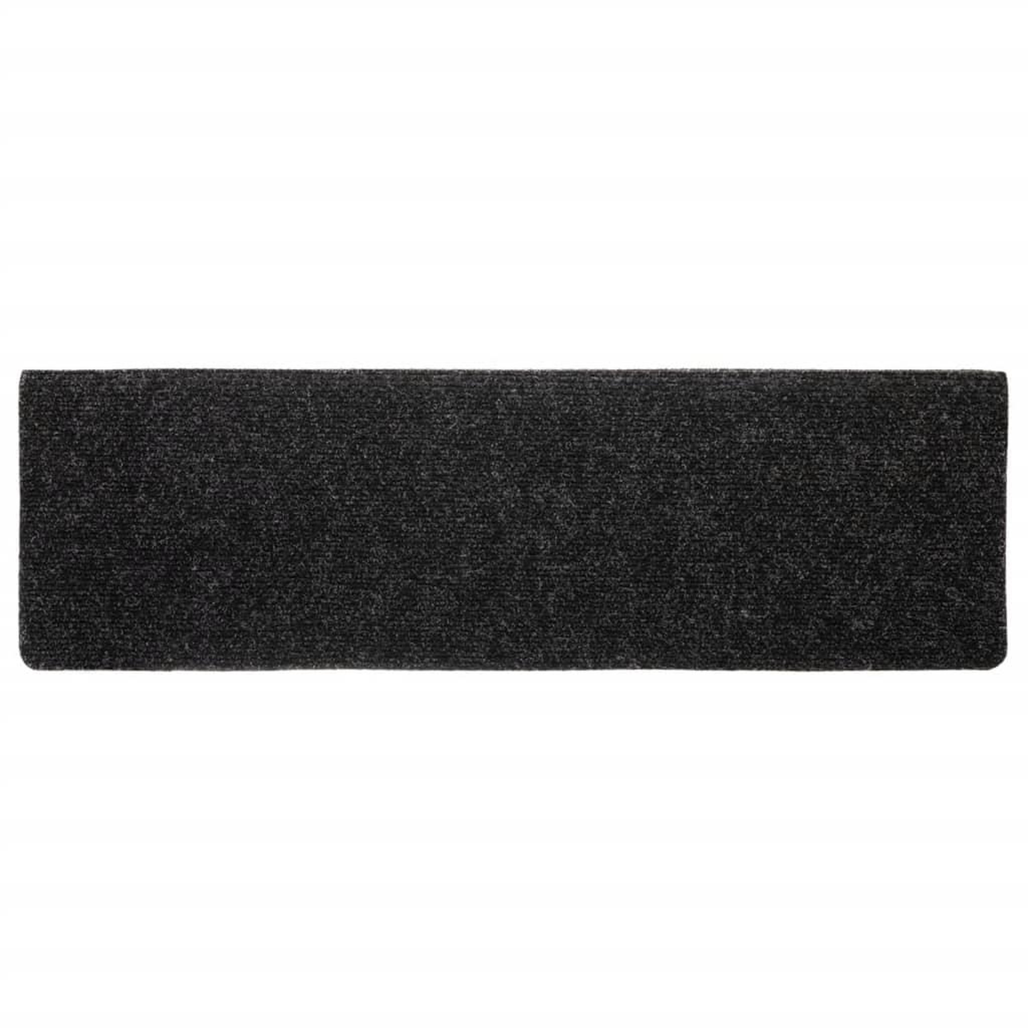 Voir la diapositive 5 : VIDAXL Tapis de marches d'escalier 5 pcs Noir 65x21x4 cm Aiguillete