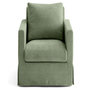 Voir la diapositive 1 : LISA DESIGN Serena - housse en velours texturé pour fauteuil