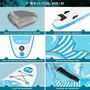 Voir la diapositive 4 : ROHE Stand Up Paddle Gonflable FLOWER ROHE - 10'6'' (320cm) 30'' (76cm) 6'' (15cm) avec Pompe, Pagaie, Leash et Sac de transport