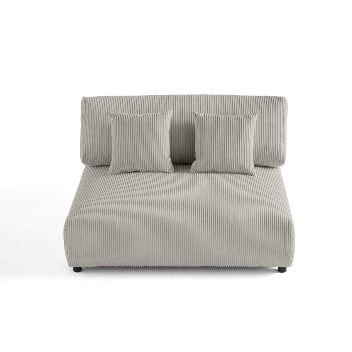 LISA DESIGN Garance - module d'assise 2 places - en velours côtelé