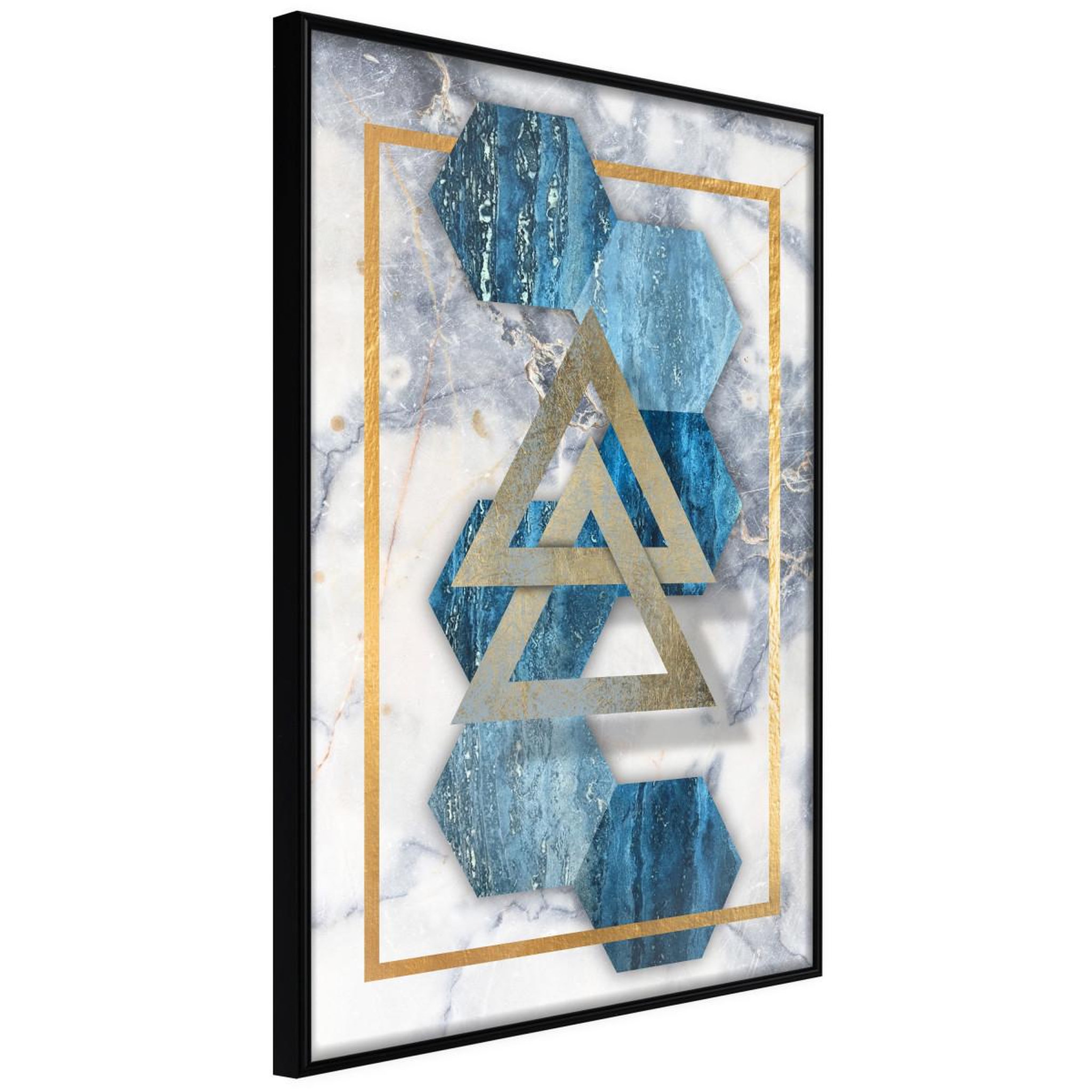 Paris Prix Affiche Murale Encadrée  Marble Composition I