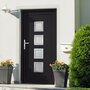 Voir la diapositive 1 : VIDAXL Porte d'entree anthracite 98x200 cm PVC