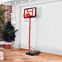 Voir la diapositive 2 : BUMBER Panier de basket sur Pied Evolutif DENVER hauteur réglable de 1.05m à 1.65m Ballon et Pompe inclus