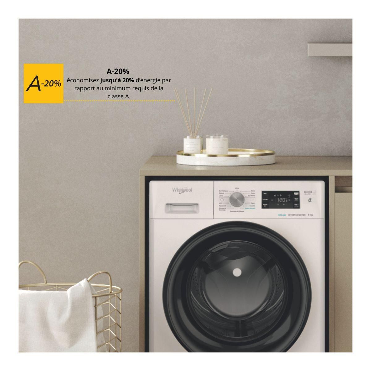 Whirlpool Lave linge hublot FFBP9489BVFR