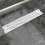 Voir la diapositive 1 : VIDAXL Drain de douche lineaire 630 x 140 mm Acier inoxydable