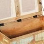 Voir la diapositive 5 : VIDAXL Banc de rangement Bois massif recycle 80 x 40 x 40 cm