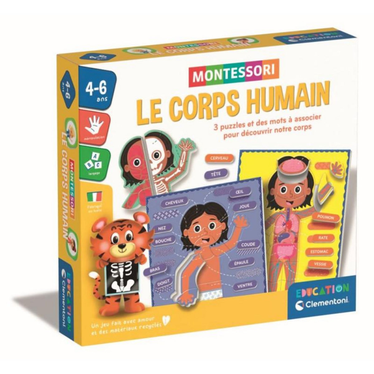 CLEMENTONI Jeu éducatif Clementoni Le corps humain Montessori