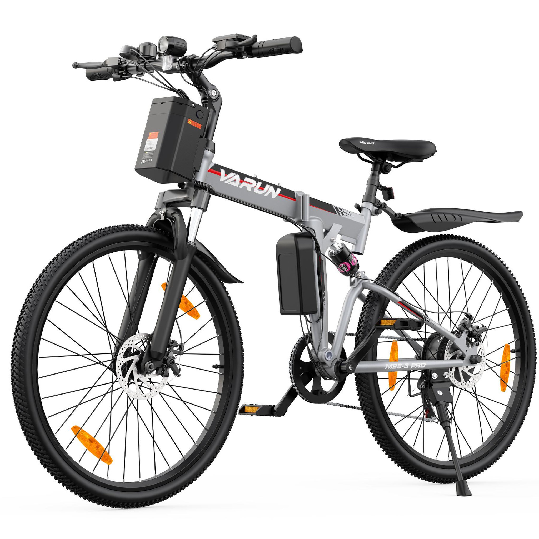 Voir la diapositive 1 : VARUN Vtt électrique pliant varun m26-3 pro 26 pouces