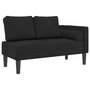Voir la diapositive 2 : VIDAXL Chaise longue avec coussins noir velours