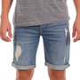 Voir la diapositive 1 : PANAME BROTHERS Short en jeans bleu homme Paname Brothers Bony