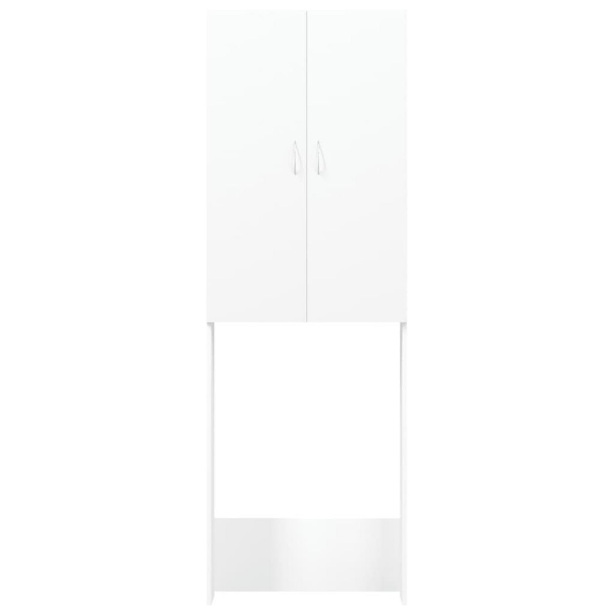 VIDAXL Meuble pour machine a laver Blanc 64x25,5x190 cm
