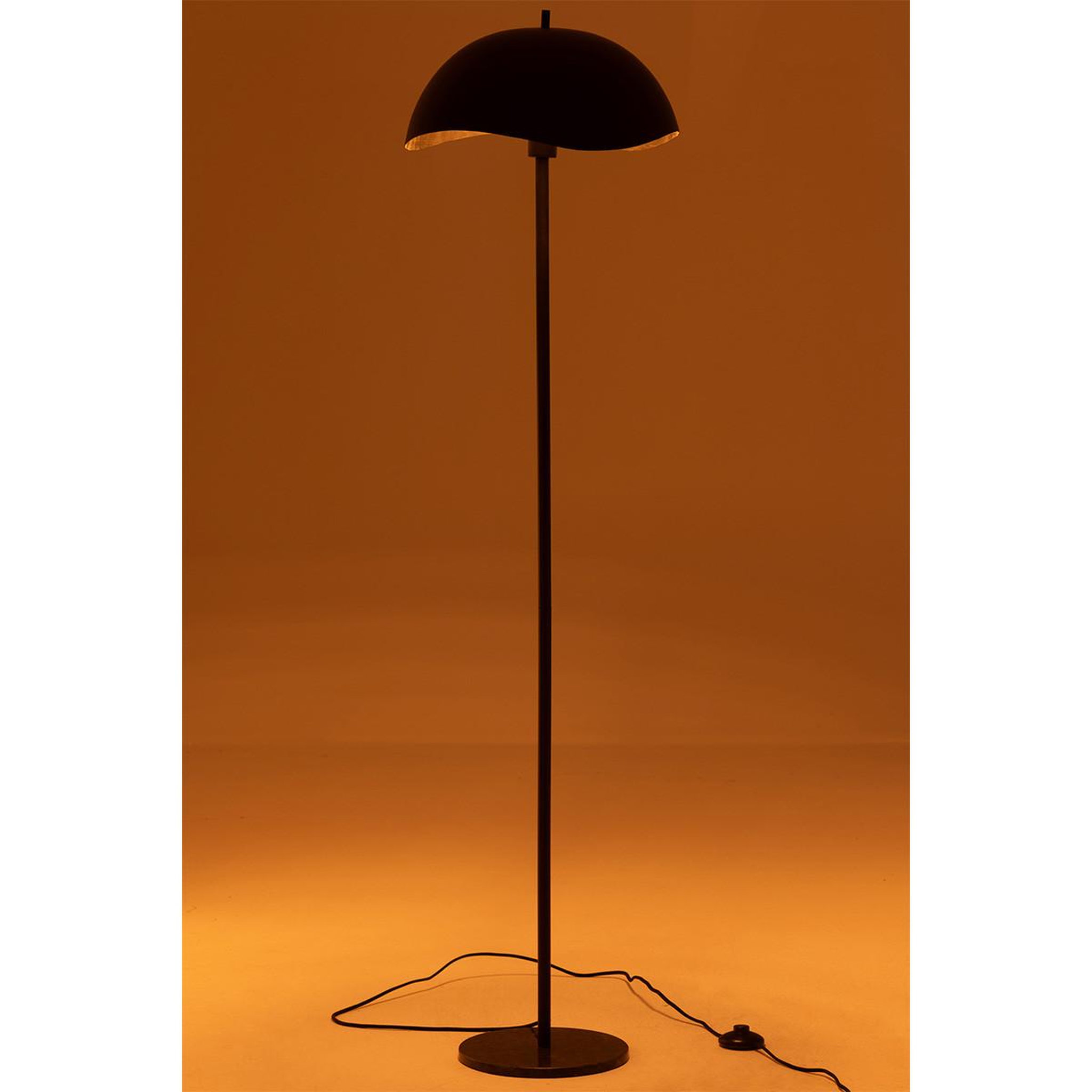 Voir la diapositive 4 : J-LINE Lampadaire en métal  elias  150cm noir