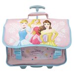 DISNEY Cartable à roulettes rose Princesses