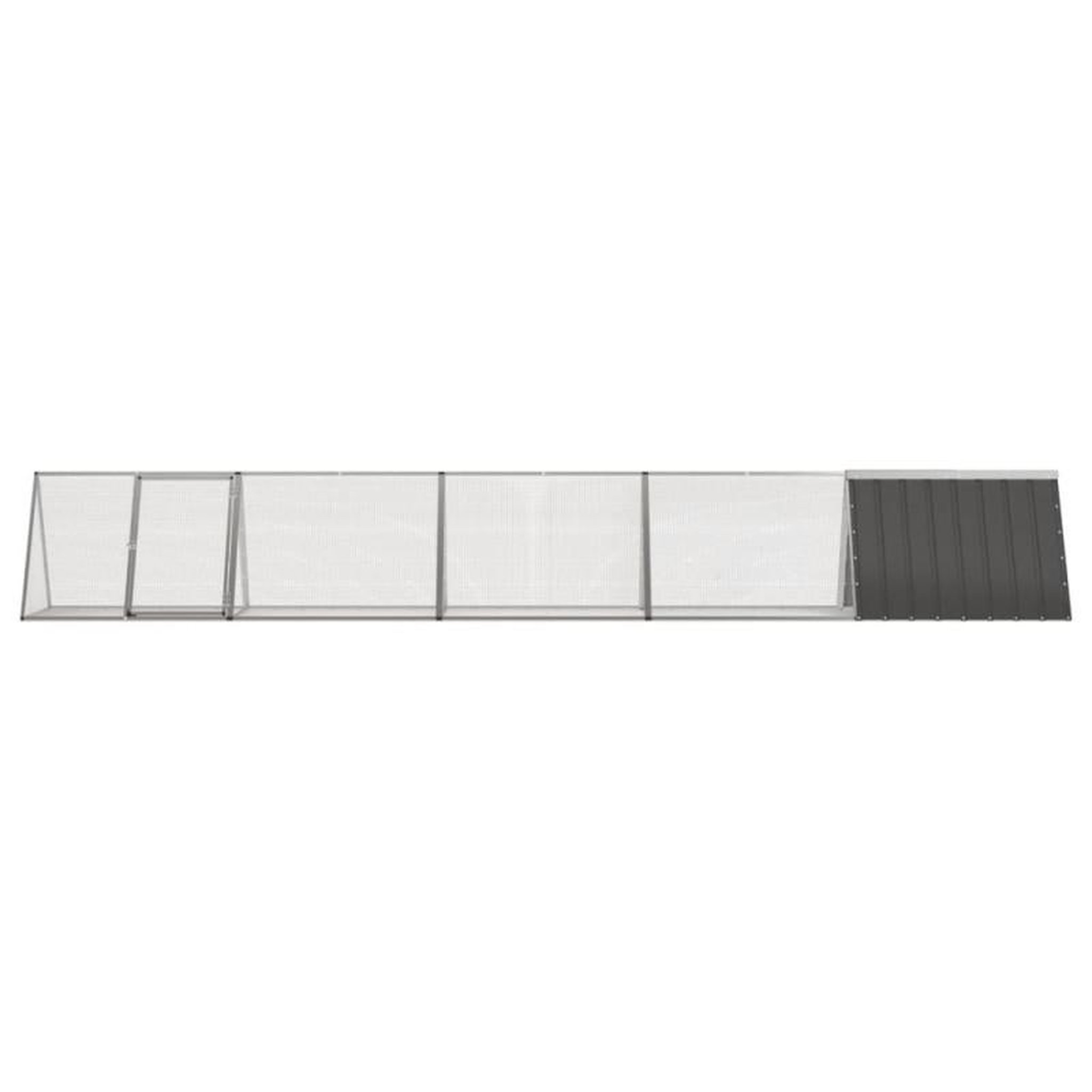Voir la diapositive 3 : VIDAXL Clapier Anthracite 504,5x80,5x71 cm Acier galvanisé