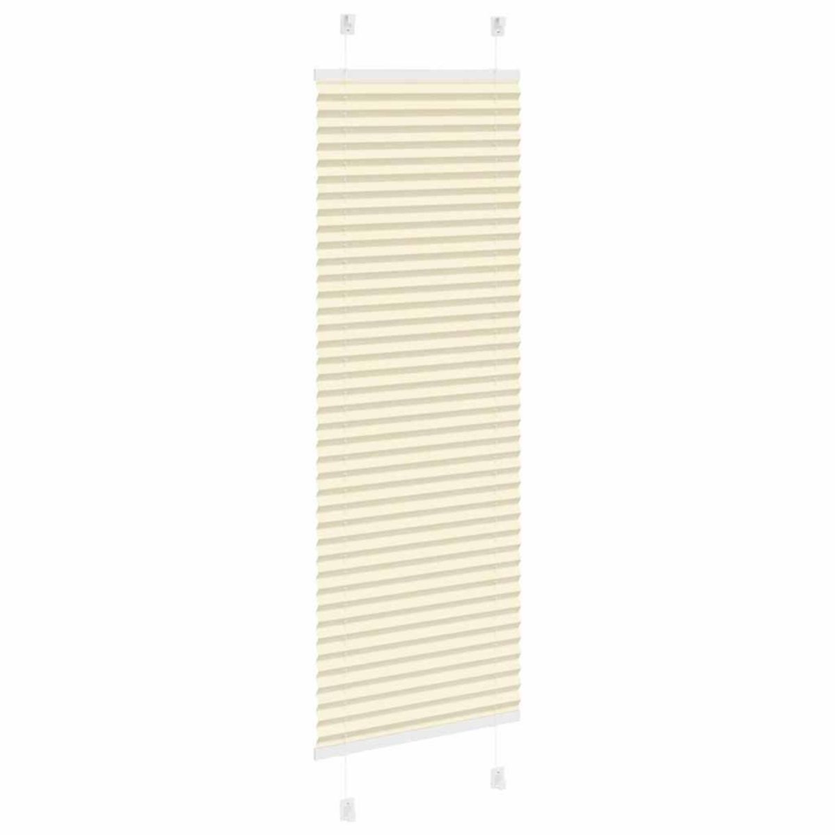 VIDAXL Store plisse creme 50x150 cm largeur du tissu 49,4 cm polyester