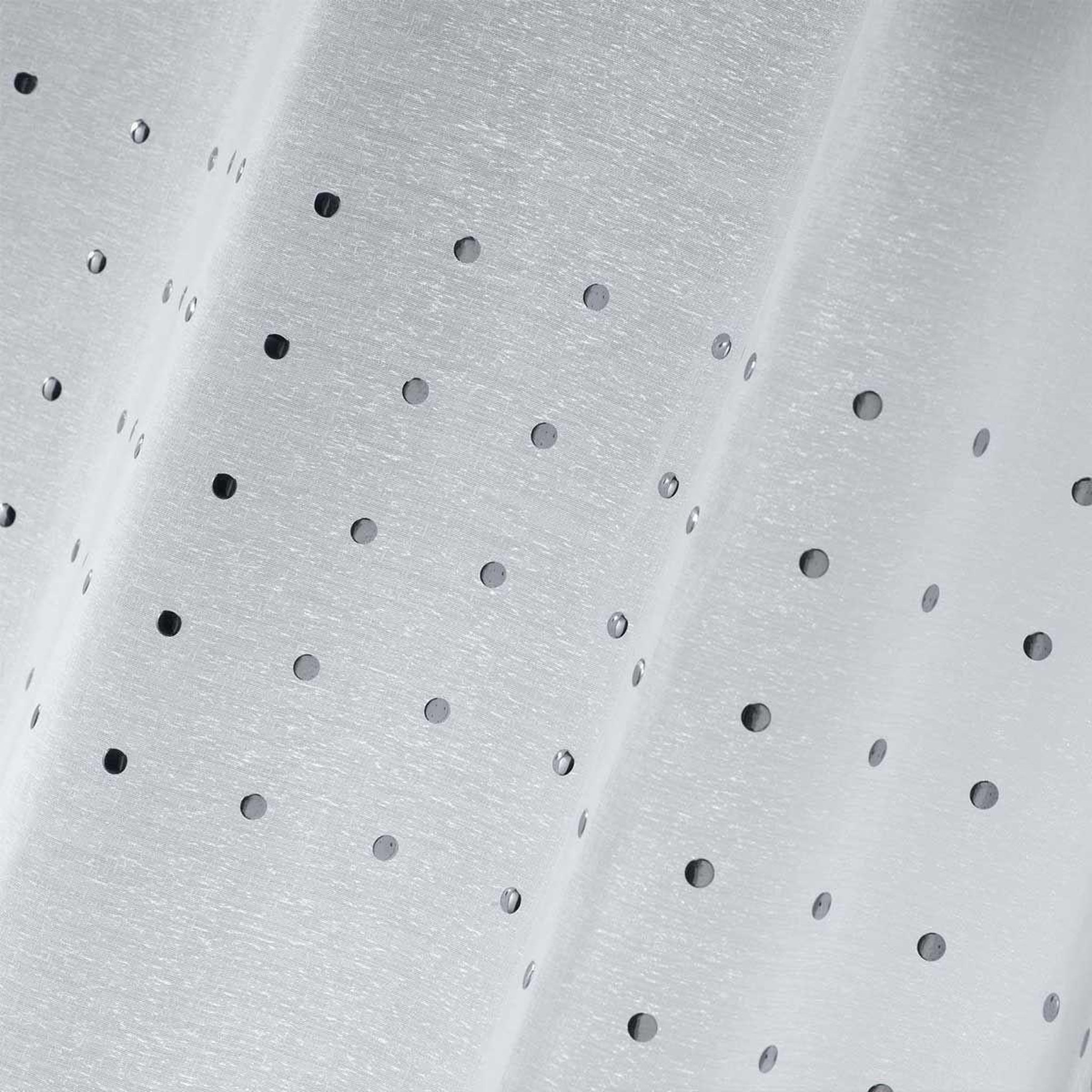 Voir la diapositive 2 : Douceur d'Intérieur Rideau voilage à œillets  poutchi  140x240cm blanc