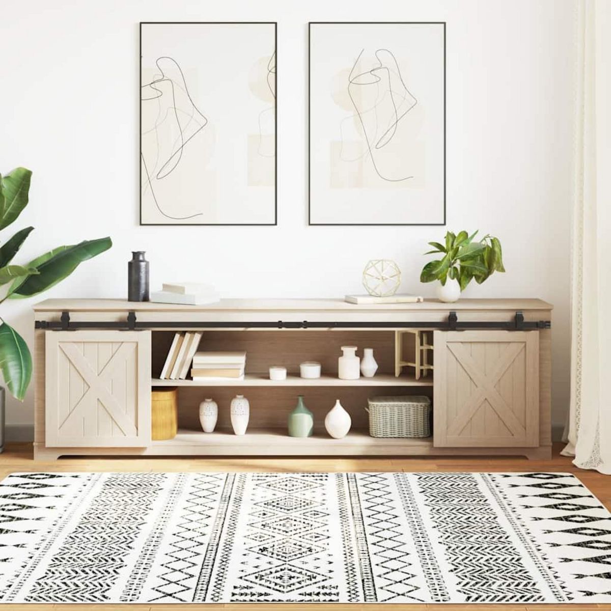 VIDAXL Kit de porte d'armoire coulissante 213 cm acier au carbone