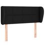 Voir la diapositive 2 : VIDAXL Tete de lit avec oreilles Noir 83x23x78/88 cm Tissu