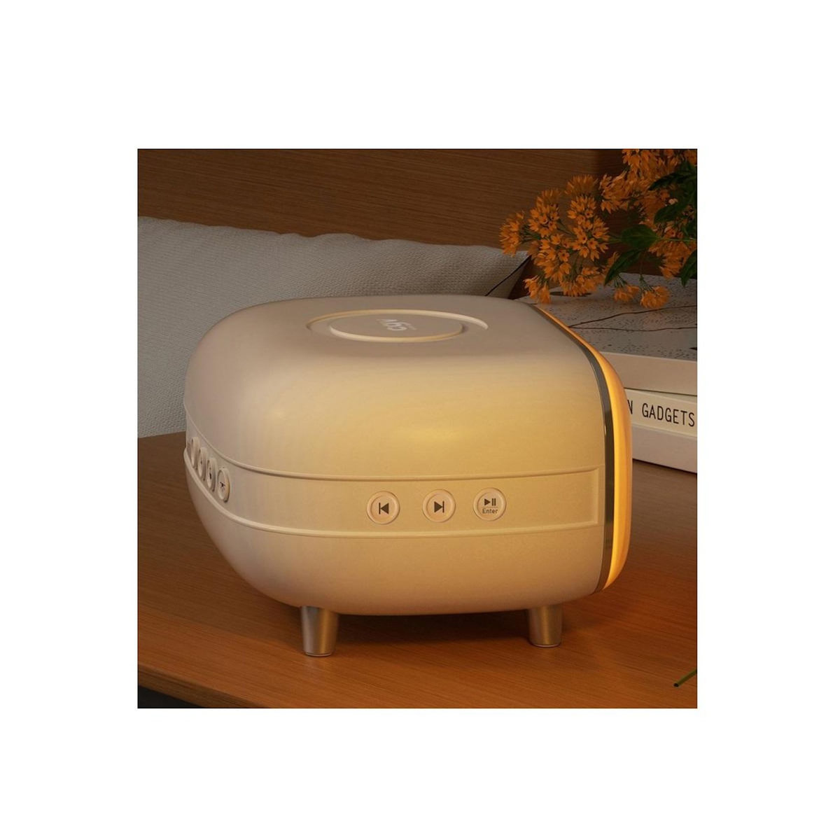 CGV Radio réveil blanc avec simulateur d'aube et crépuscule - 13067