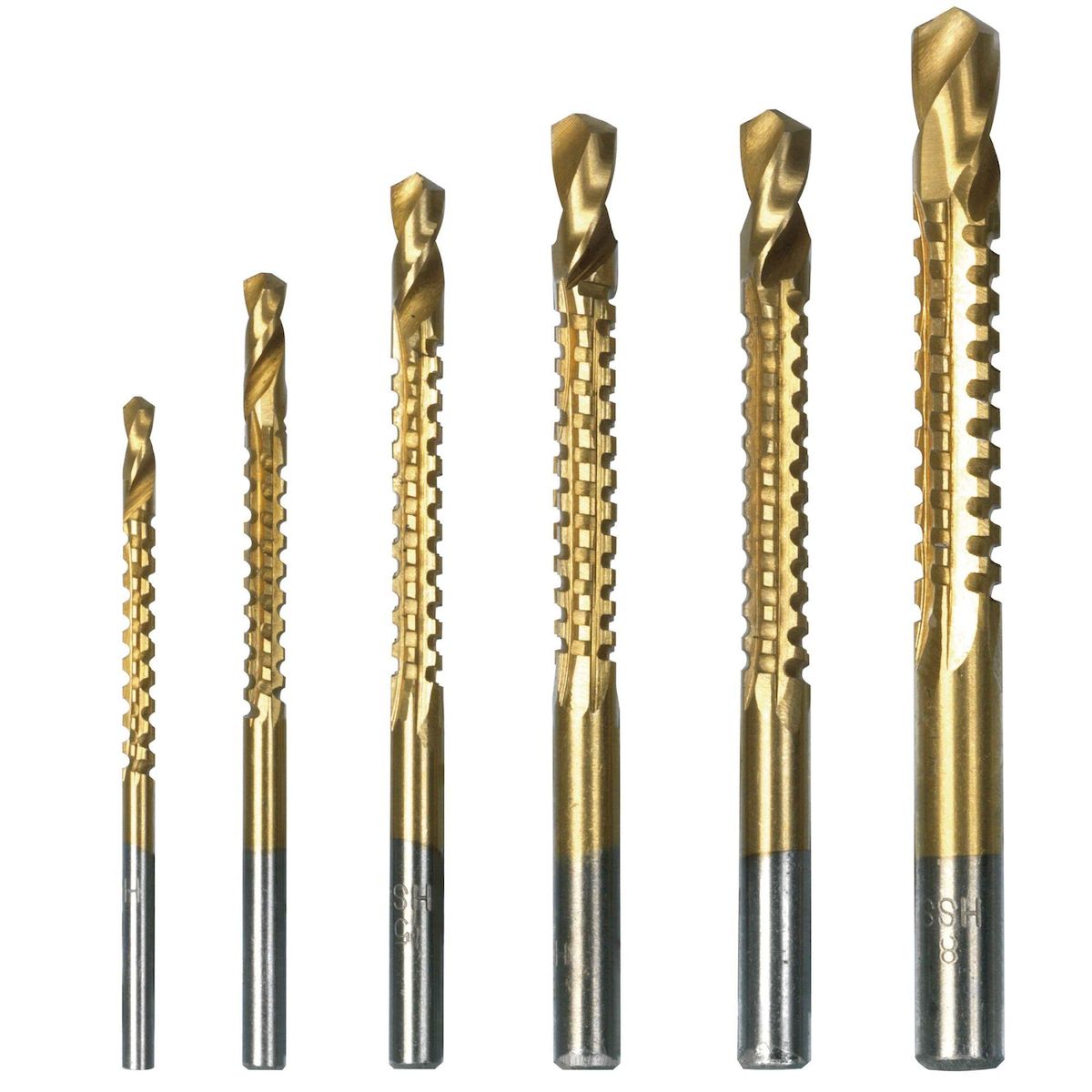 Ribitech Forets multifonction en acier HSS les 6pcs