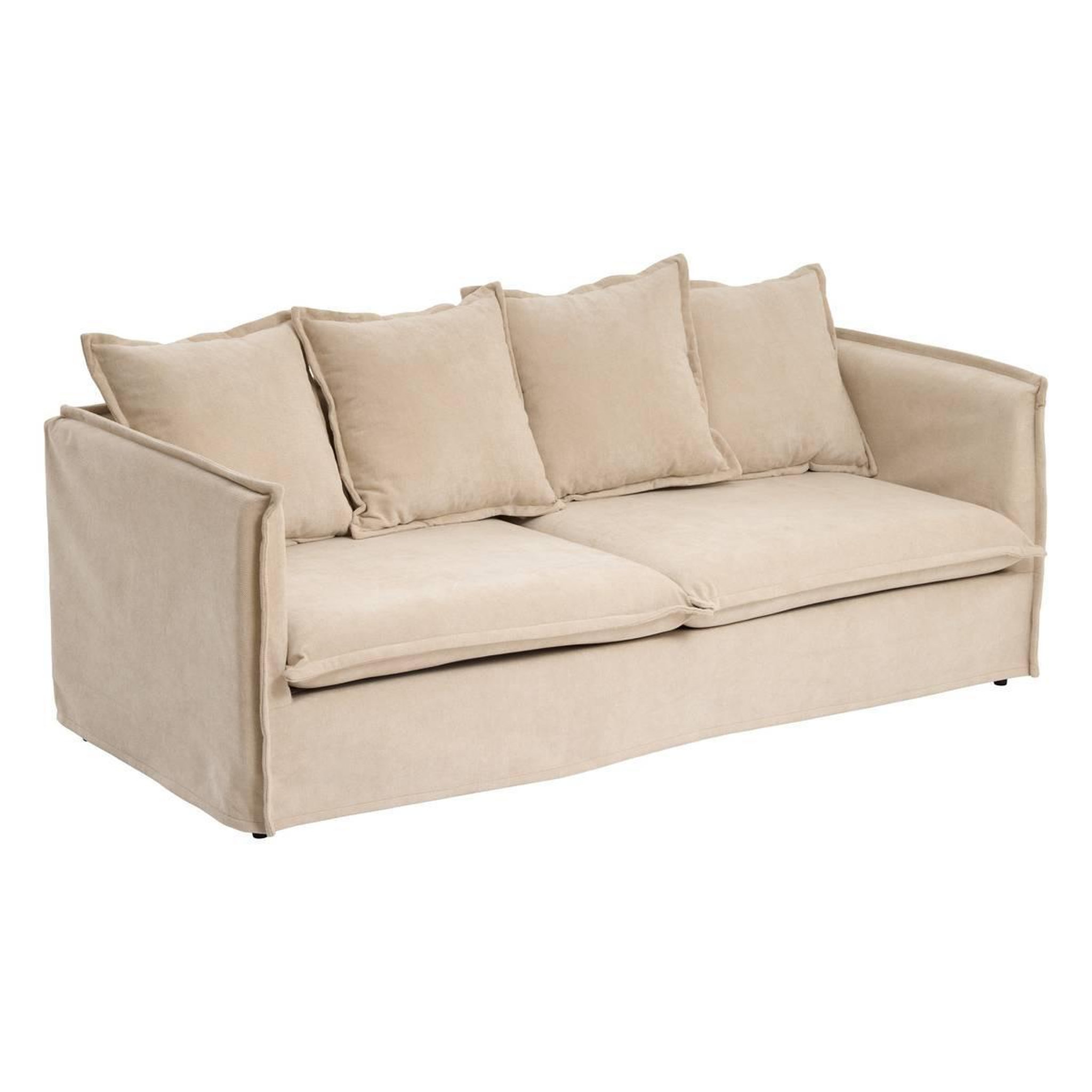 ATMOSPHERA Canapé droit 3 places  odile  200cm beige