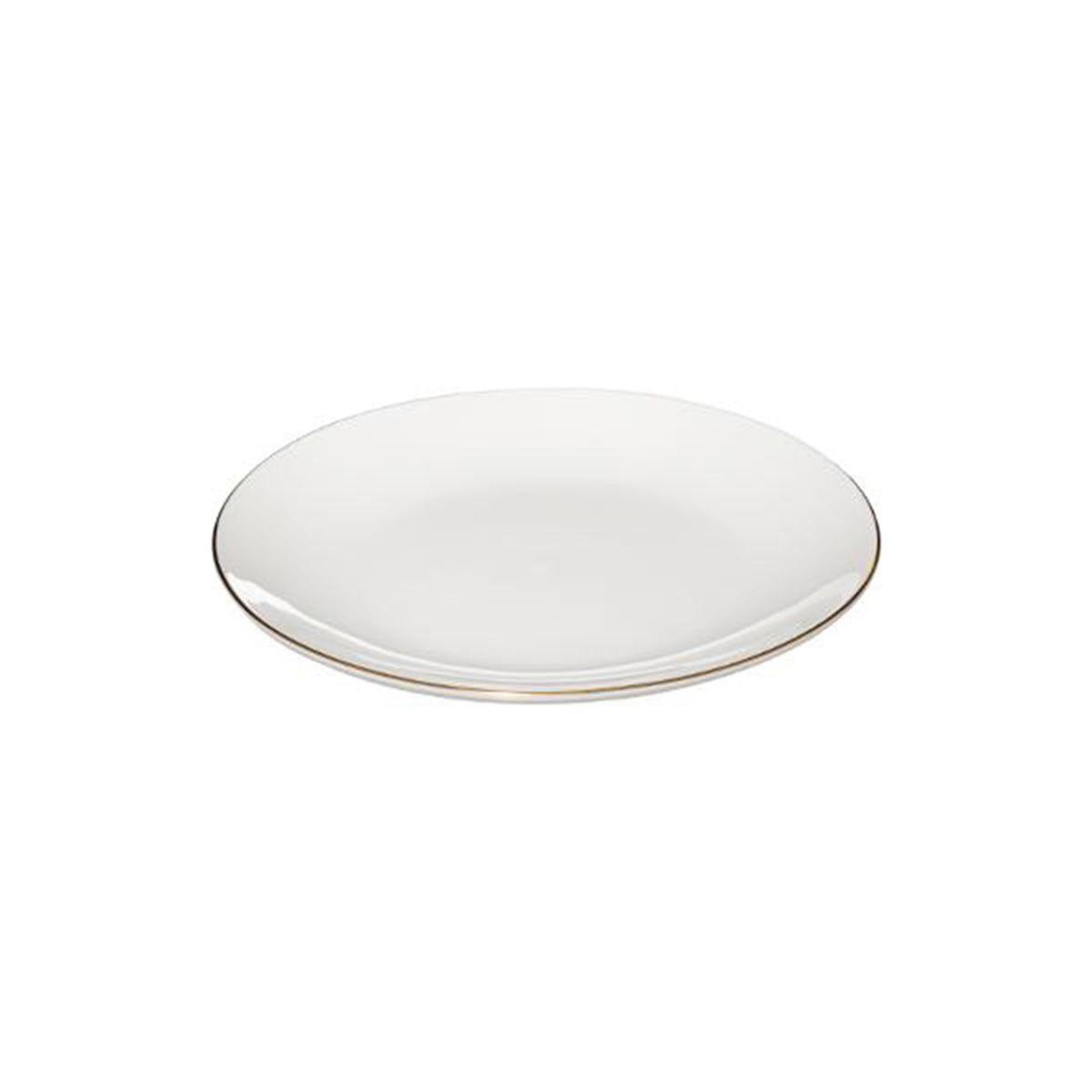 Voir la diapositive 2 : SECRET DE GOURMET Lot de 6 assiettes à dessert  petit salon  19cm blanc