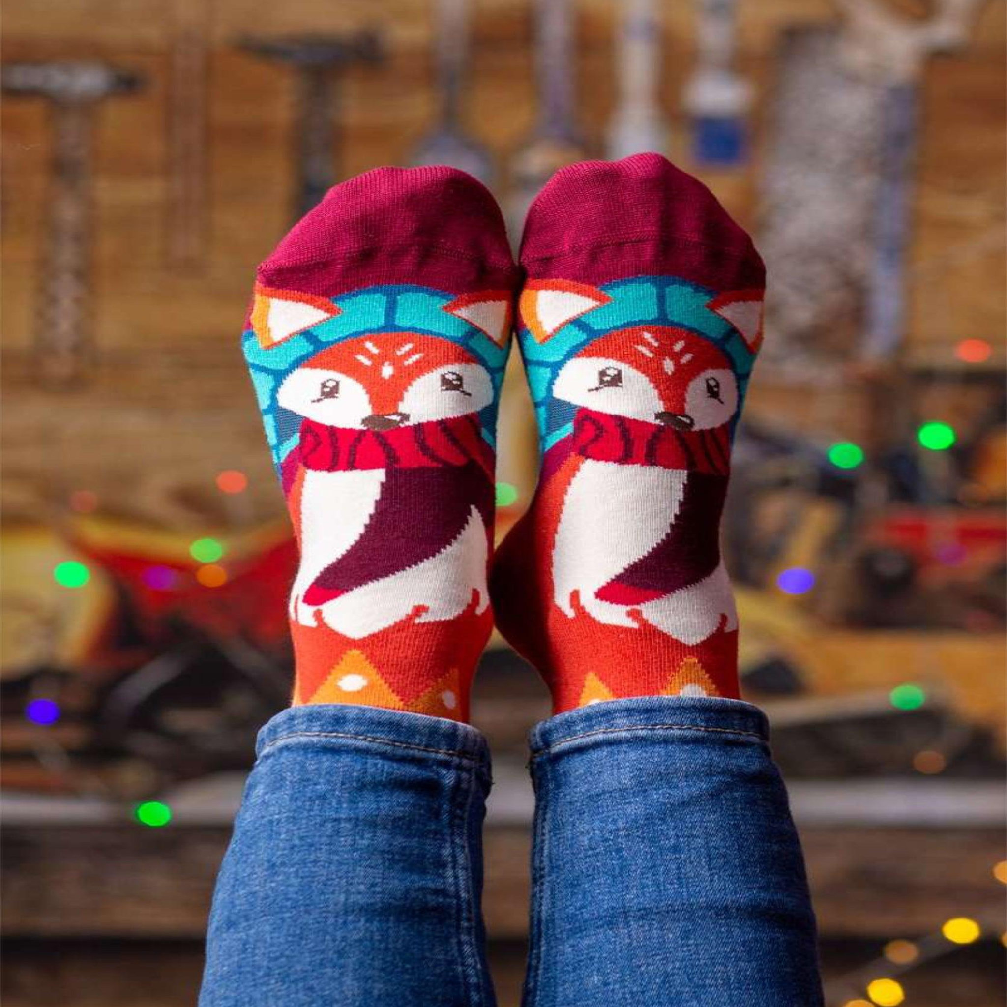 Voir la diapositive 3 : PIRIN HILL Chaussettes en bambou renard