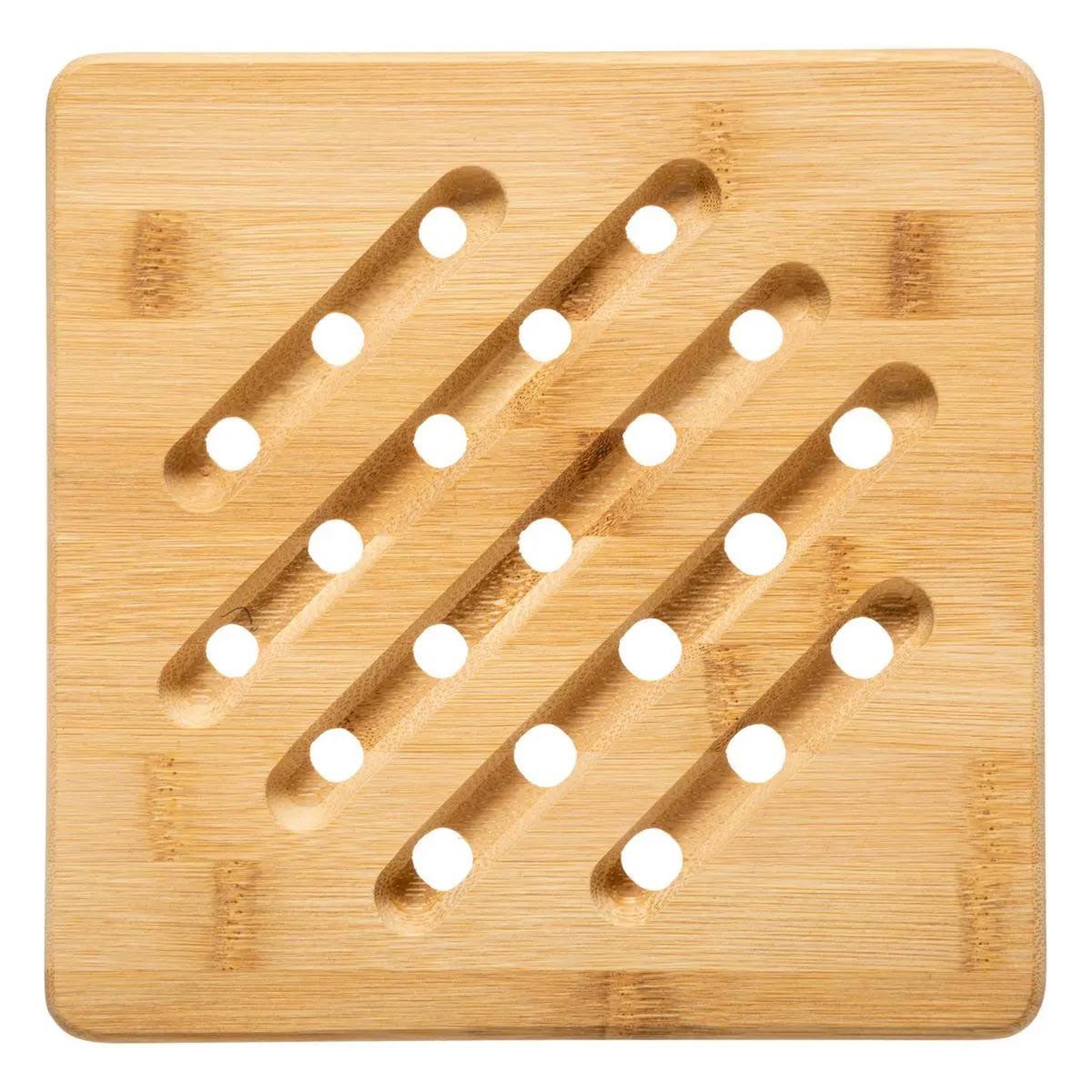 Voir la diapositive 2 : FIVE Dessous de plat carré  bambou  20cm naturel